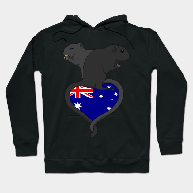 Gerbil Australia (dark) Hoodie by RampArt